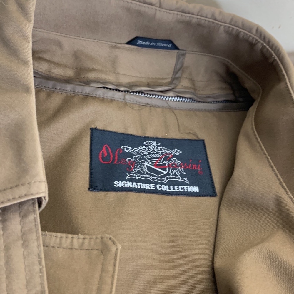 Vintage Oleg Cassini Dark Tan All Weather Thermolite Insulated Trench … - Picture 13 of 16